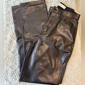 Black Abercrombie Leather Pants